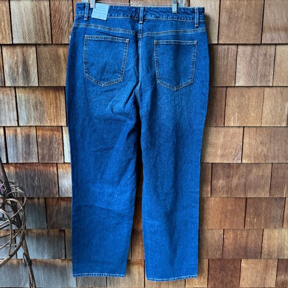 NWT Talbots Blue Denim High Waist Relaxed Stillwell Wash Jean in Women's 16 - Picture 9 of 13